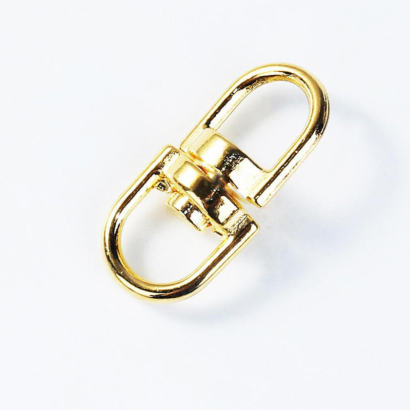 Gold Tone Swivel Key Ring Connectors - 19mm - 20 Pieces - Z400