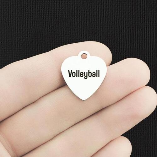 Volleyball Stainless Steel Charms - BFS011-2107