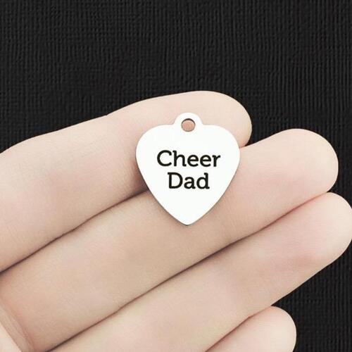 Cheer Dad Stainless Steel Charms - BFS011-2154