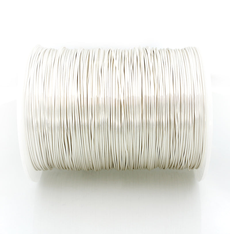 BULK Silver Tone Craft Wire - Résistant au ternissement - Choisissez votre longueur - 0,8 mm - Options de prix en vrac - Z971