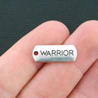 8 Warrior Antique Silver Tone Charms - SC2008