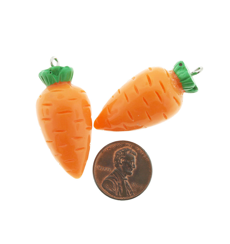 4 Carrot Acrylic Charms 3D - K250