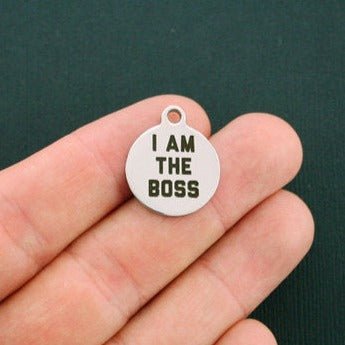 Boss Stainless Steel Charms - I am the - BFS001-0235