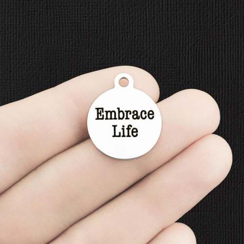 Embrace Life Stainless Steel Charms - BFS001-2372