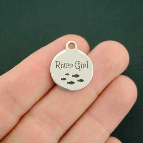River Girl Stainless Steel Charms - BFS001-2386