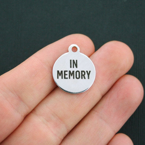 In Memory Stainless Steel Charms - BFS001-0238
