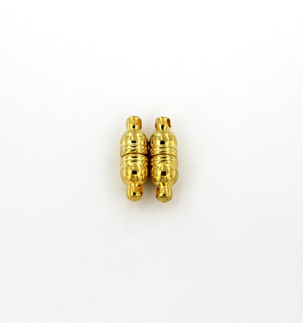 Gold Tone Magnetic Clasps - 18mm x 6mm - 2 Clasps 4 Pieces - Z288