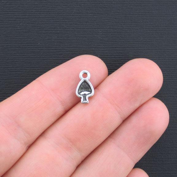 24 breloques de ton argent antique champignon - SC3024