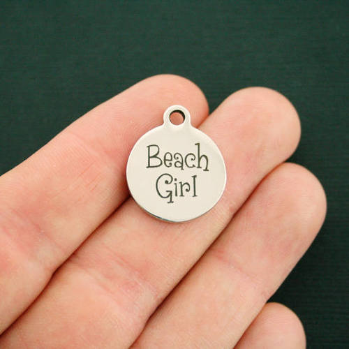Beach Girl Stainless Steel Charms - BFS001-2400