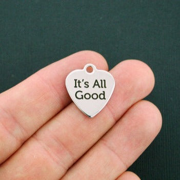 Positive Stainless Steel Charms - It's all good - BFS011-0241