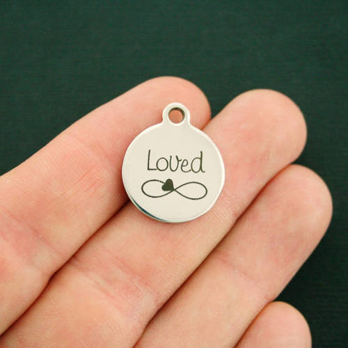 Loved Stainless Steel Charms - BFS001-2424