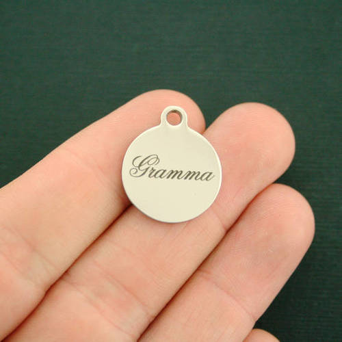 Gramma Stainless Steel Charms - BFS001-2453