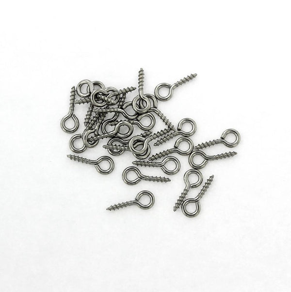 Stainless Steel Screw Eye Bails - 10mm x 4mm - 25 Pieces - FD601