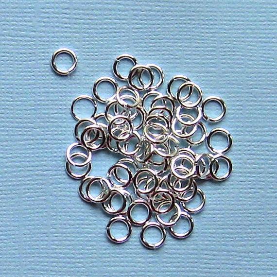 Silver Tone Jump Rings 6mm x 0.9mm - Open 19 Gauge - 250 Rings - J003