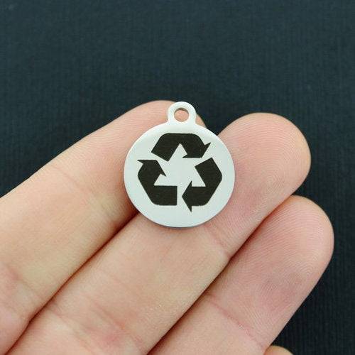 Recycle Stainless Steel Charms - BFS001-2534