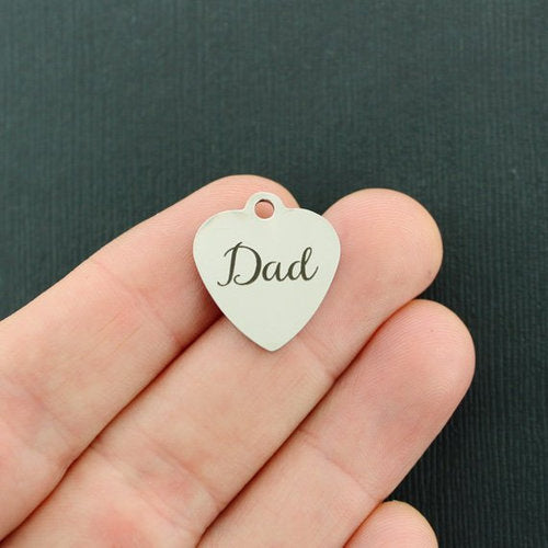 Dad Stainless Steel Charms - BFS011-2585