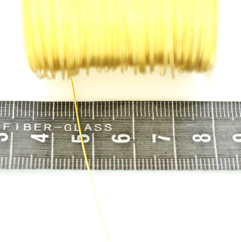 BULK Gold Tone Craft Wire - Résistant au ternissement - Choisissez votre longueur - 0,5 mm - Options de prix en vrac - Z988