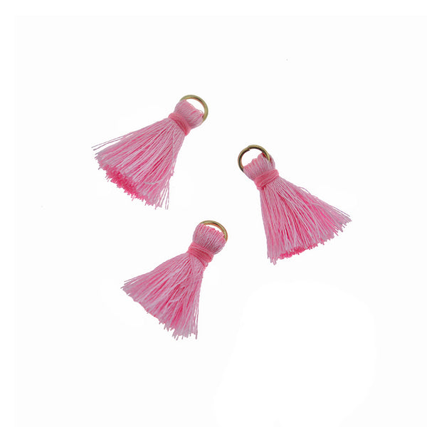 SALE Polyester Tassels 26mm - Baby Pink - 15 Pieces - TSP090