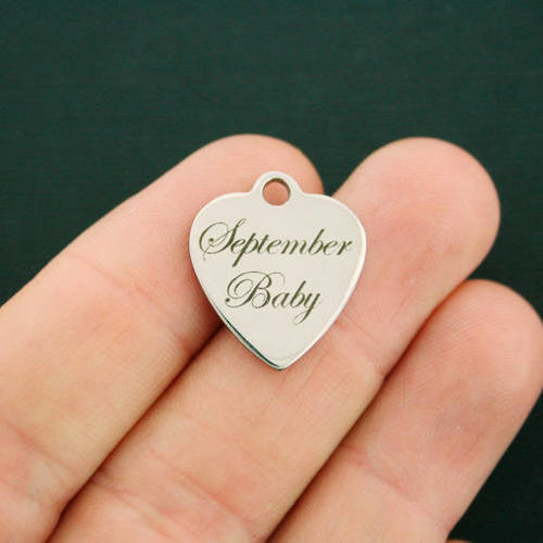 September Baby Stainless Steel Charms - BFS011-2643