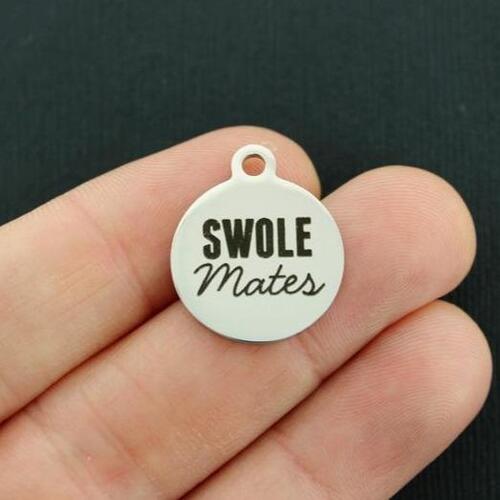Swole Mates Stainless Steel Charms - BFS001-2670