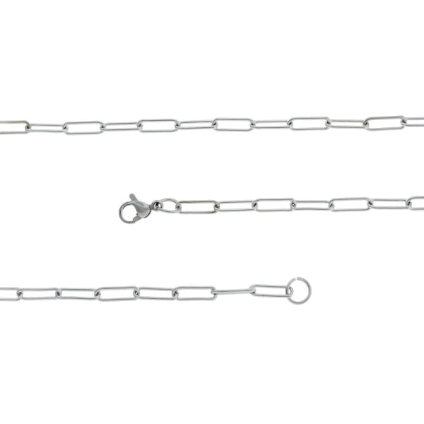 Stainless Steel Cable Chain Necklace 20" - 2mm - 1 Necklace - N775
