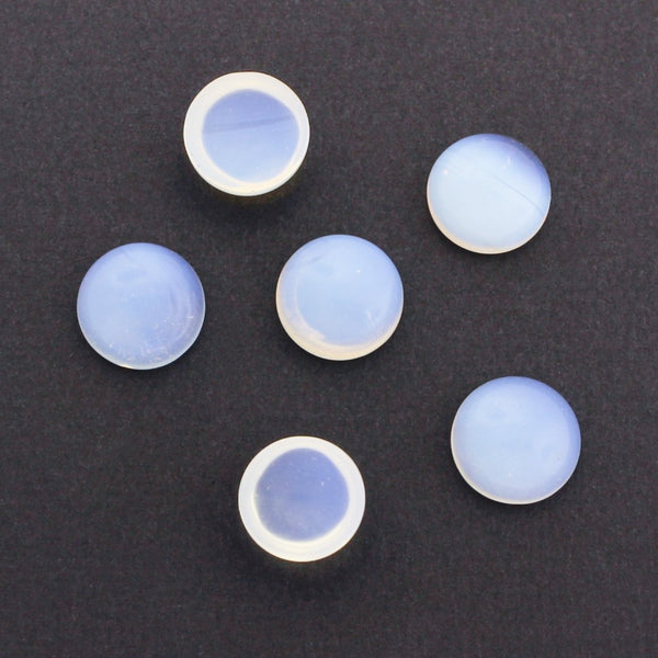 Natural Opalite Gemstone Cabochon Seals 10mm - 4 Pieces - CBD003-D