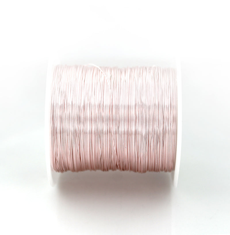 BULK Rose Gold Tone Craft Wire - Tarnish Resistant - Choose Your Length - 0.3mm - Bulk Pricing Options - Z997