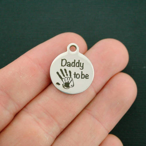 Daddy to be Stainless Steel Charms - BFS001-2871