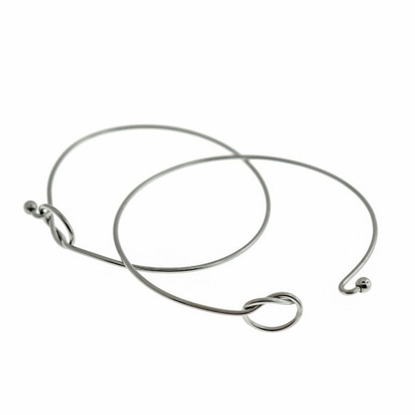 Stainless Steel Hook Bangle - 60mm - 1 Bangle - N294