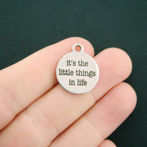 Little Things Stainless Steel Charms - It's the little things in life - BFS001-2945