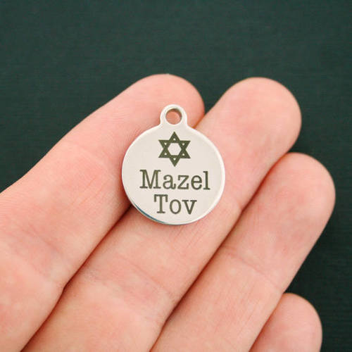 Mazel Tov Stainless Steel Charms - BFS001-0295
