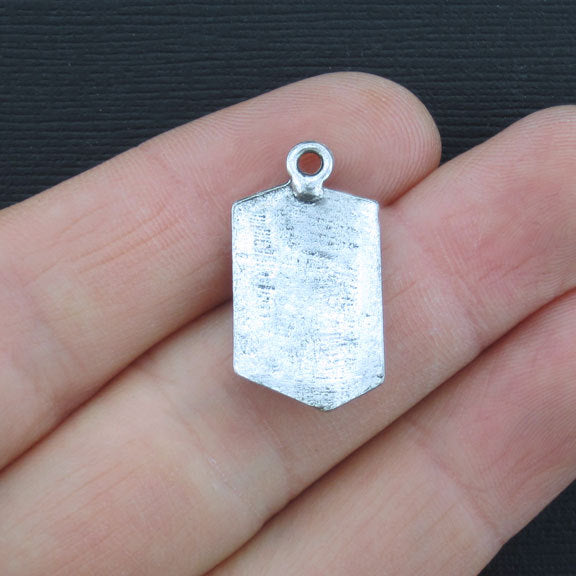 6 Speaker Antique Silver Tone Charms - SC763