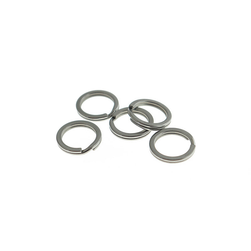 Stainless Steel Key Rings - 15mm - 12 Pieces - FD1065