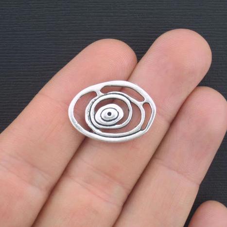 Connecteur à 5 cercles Antique Silver Tone Charms - SC3402