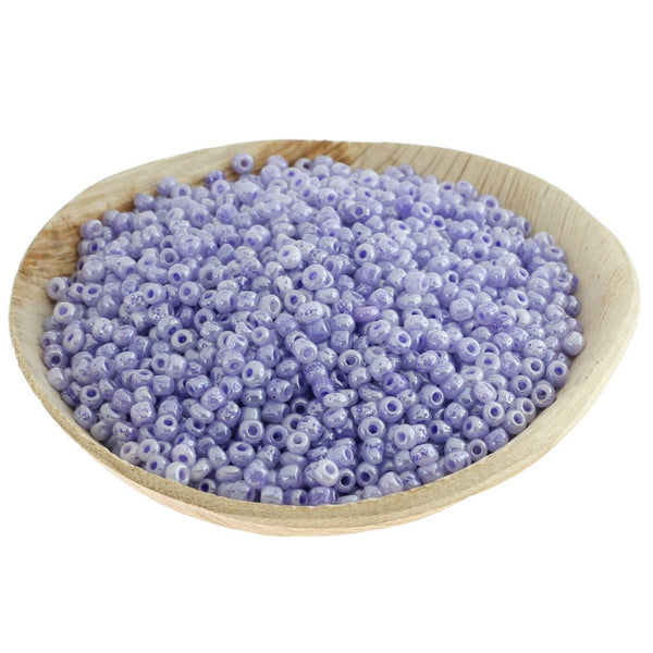 Seed Glass Beads 8/0 3mm - Polished Lilac - 50g 1100 Beads - BD1173