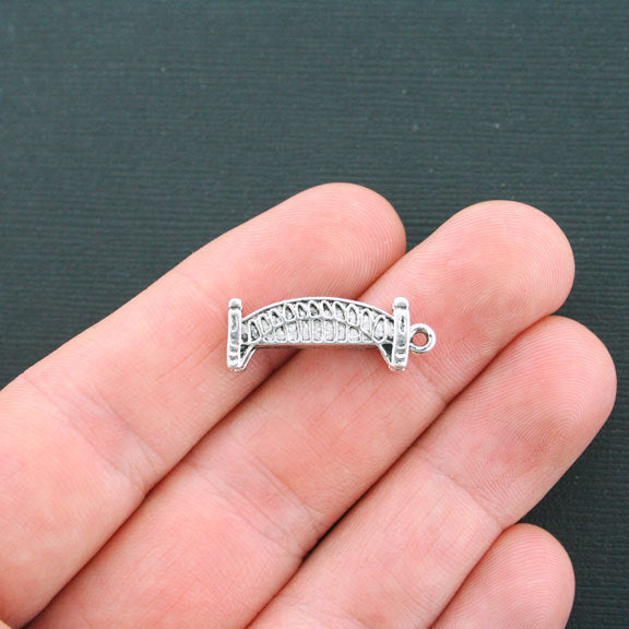 3 Bridge Antique Silver Tone Charms 3D - SC4397