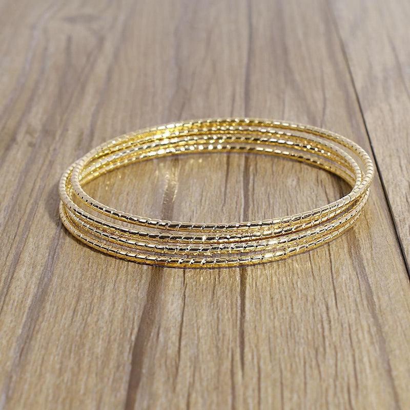 Bracelets empilables dorés - 67 mm - 3 bracelets - N357