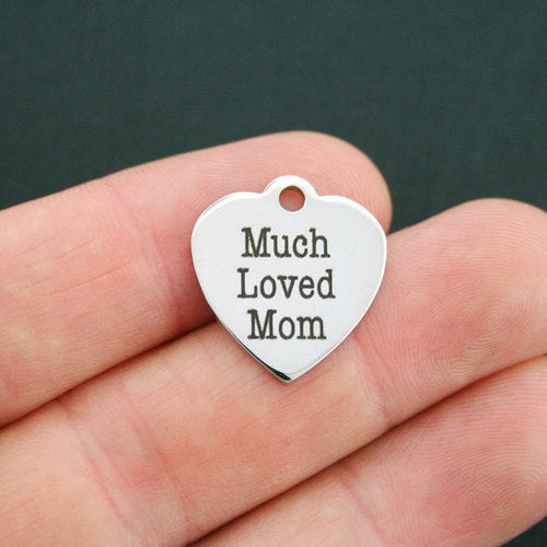 Much Loved Mom Stainless Steel Charms - BFS011-0301