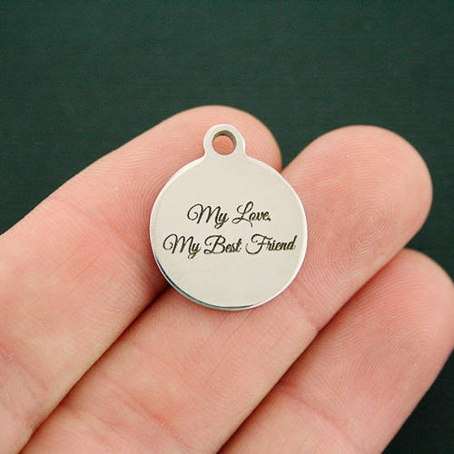 My Love Stainless Steel Charms - My Best Friend - BFS001-3158