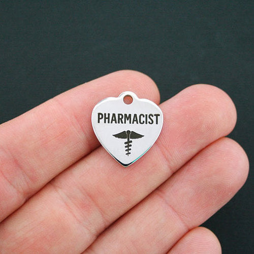 Pharmacist Stainless Steel Charms - BFS011-0330