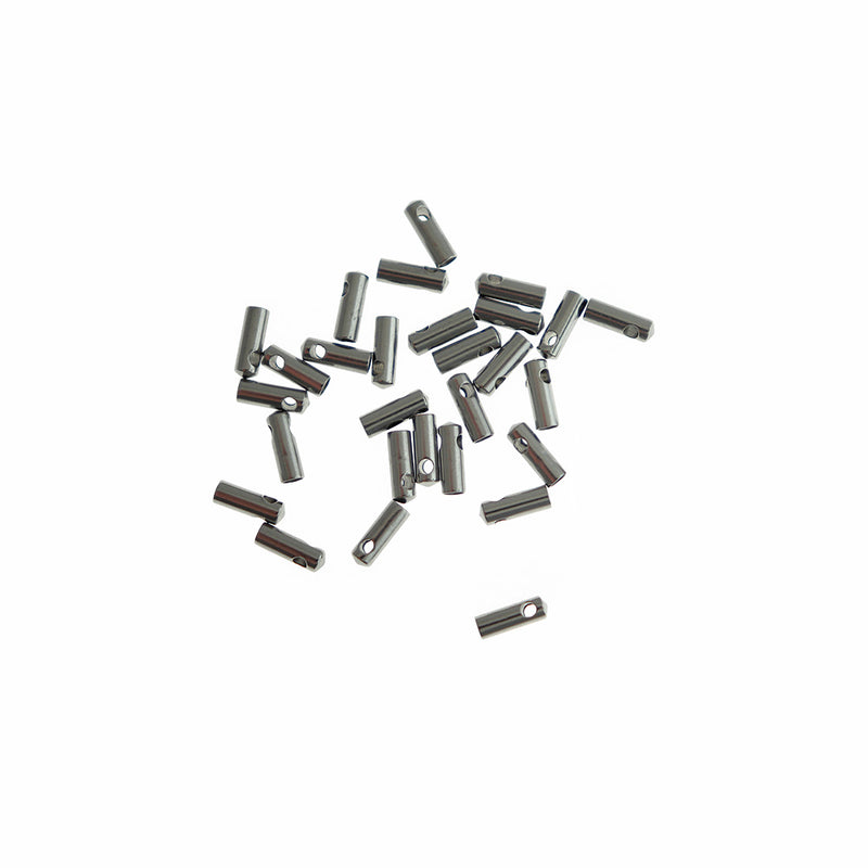 Extrémités de cordon en acier inoxydable - 7,5 mm x 2,6 mm - 10 pièces - FD898