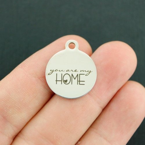 Home Stainless Steel Charms - You are my - BFS001-3437