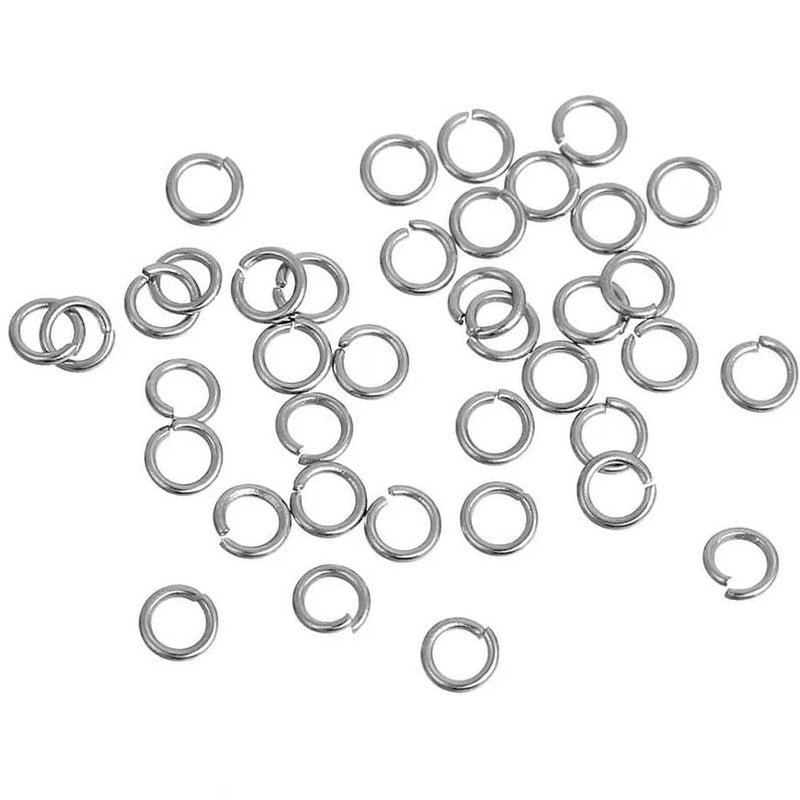 500 Stainless Steel Jump Rings 3.5mm x 0.4mm - Open 26 Gauge - SS063