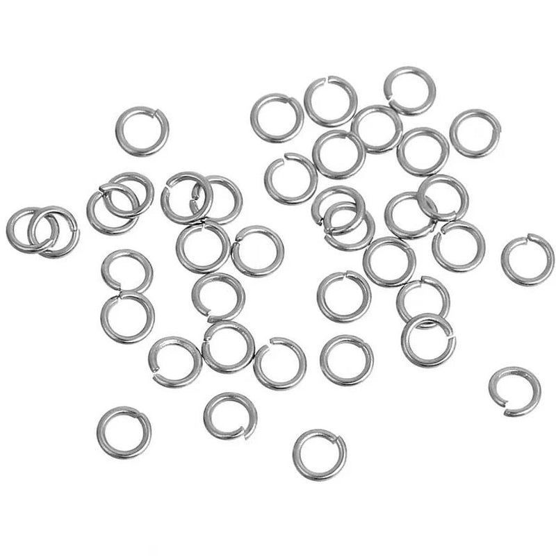 Stainless Steel Jump Rings 3mm - Open 23 Gauge - 500 Rings - SS057