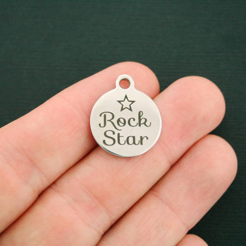 Rock Star Stainless Steel Charms - BFS001-0345
