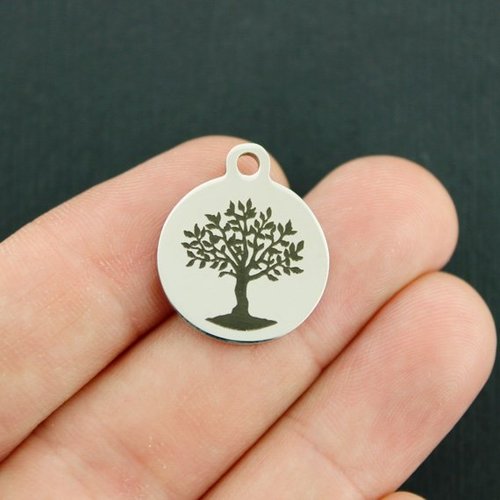 Tree of Life Stainless Steel Charms - BFS001-3482
