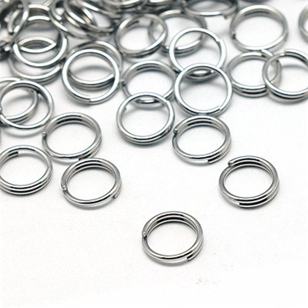Stainless Steel Split Rings 5mm x 1.2mm - Open 16 Gauge - 50 Rings - J035