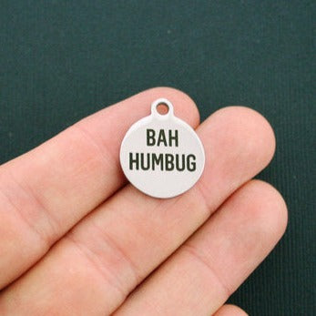 Bah Humbug Stainless Steel Charms - BFS001-0034