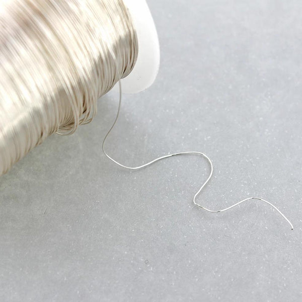 BULK Silver Tone Craft Wire - Résistant au ternissement - Choisissez votre longueur - 0,3 mm - Options de prix en vrac - Z996