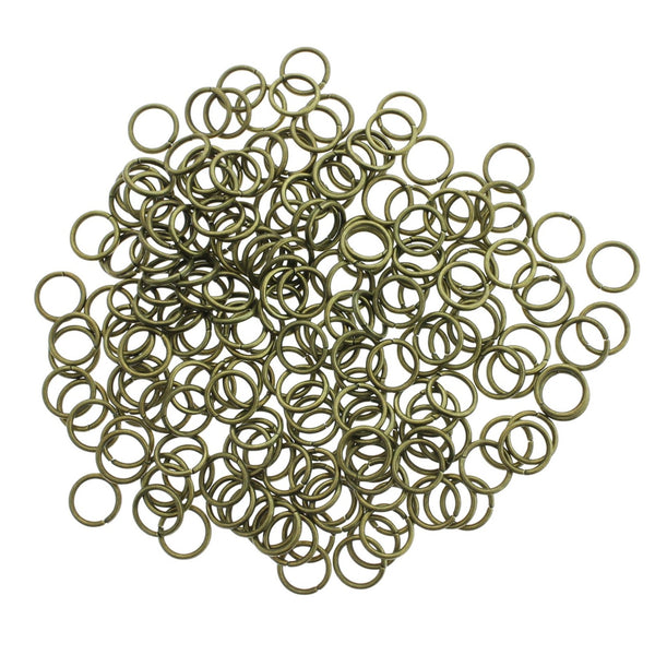 Anneaux de jonction ton bronze antique 8 mm x 1 mm - Calibre 18 ouvert - 200 anneaux - J273